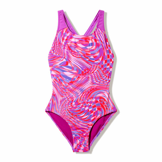 Speedo Junior Girls Print Splashback One Piece