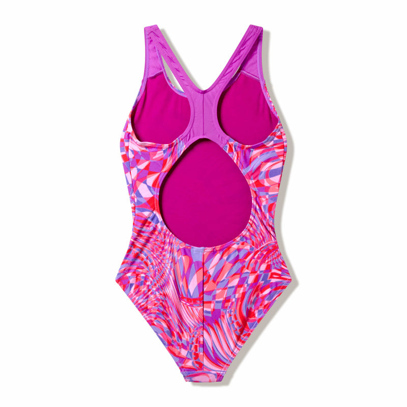 Load image into Gallery viewer, Speedo Junior Girls Print Splashback One Piece
