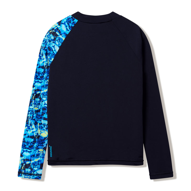 Load image into Gallery viewer, Speedo Junior Boys Long Sleeve Print Rash Guard
