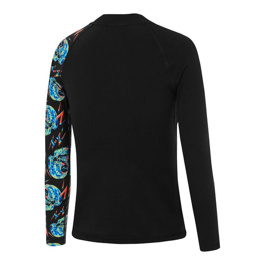 Speedo Boys Skull Long Sleeve Rash Top