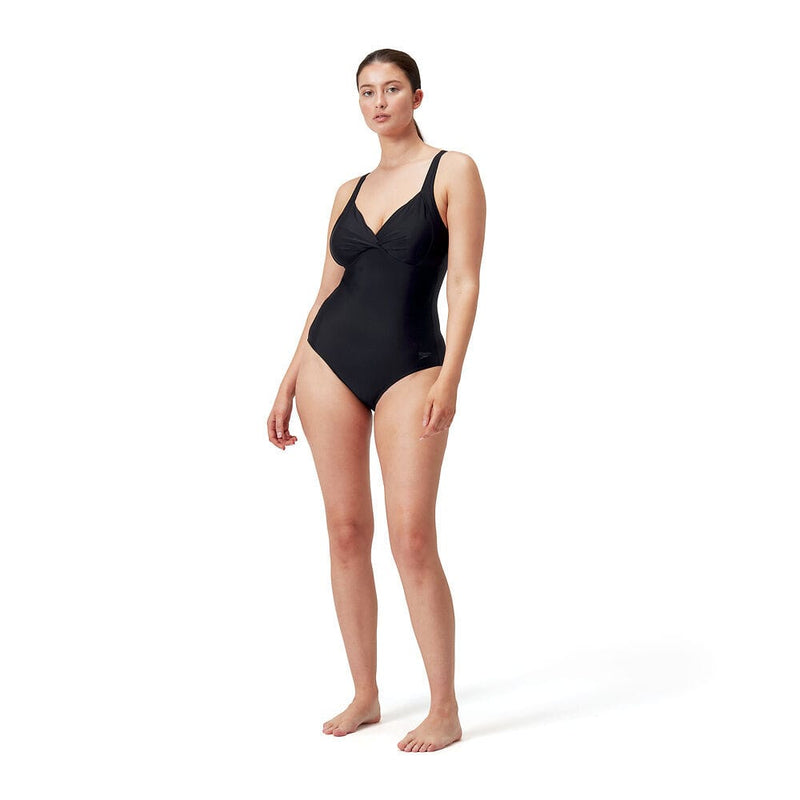 Load image into Gallery viewer, Speedo Womens Cross Knot Shaping Swimsuit
