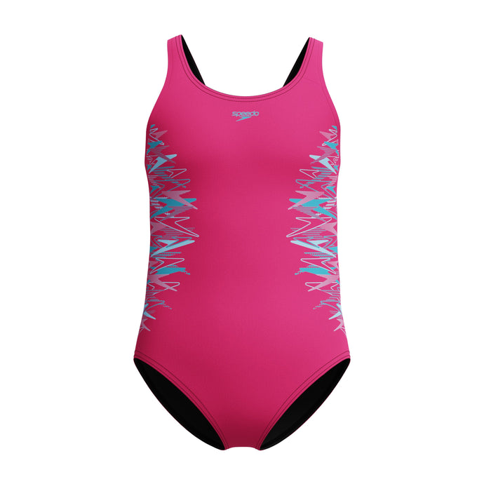 Speedo Junior Girls Duo Logo Placement Thinstrap Muscleback One Piece