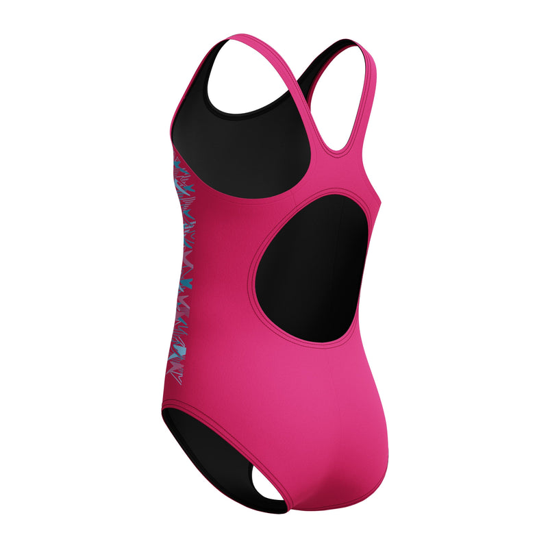 Load image into Gallery viewer, Speedo Junior Girls Duo Logo Placement Thinstrap Muscleback One Piece
