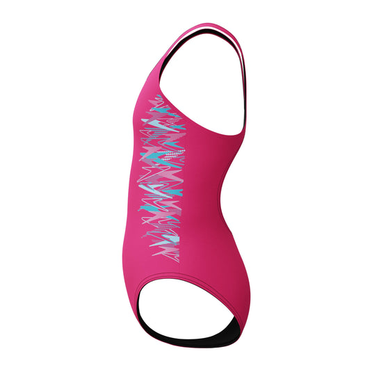 Speedo Junior Girls Duo Logo Placement Thinstrap Muscleback One Piece