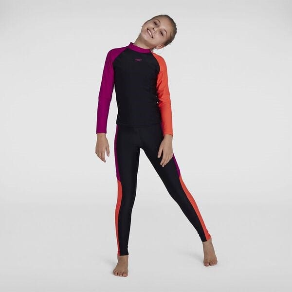 Load image into Gallery viewer, Speedo Girls Essential Swim Rashie
