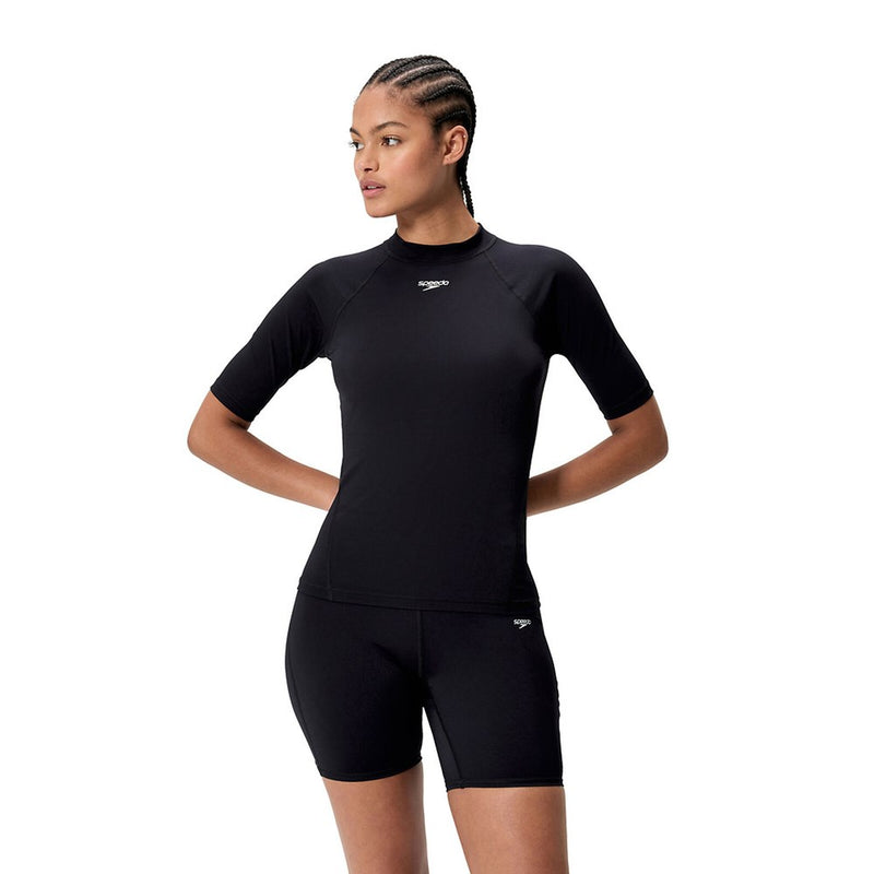Load image into Gallery viewer, Speedo Womens Endurance+ Short Sleeve Rash Guard

