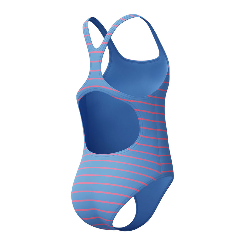 Load image into Gallery viewer, Speedo Junior Girls Stripe Print Medalist One Piece
