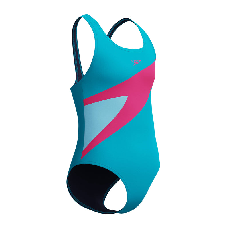 Load image into Gallery viewer, Speedo Junior Girls Hyperboom Splice One Piece
