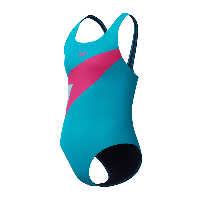Load image into Gallery viewer, Speedo Junior Girls Hyperboom Splice One Piece
