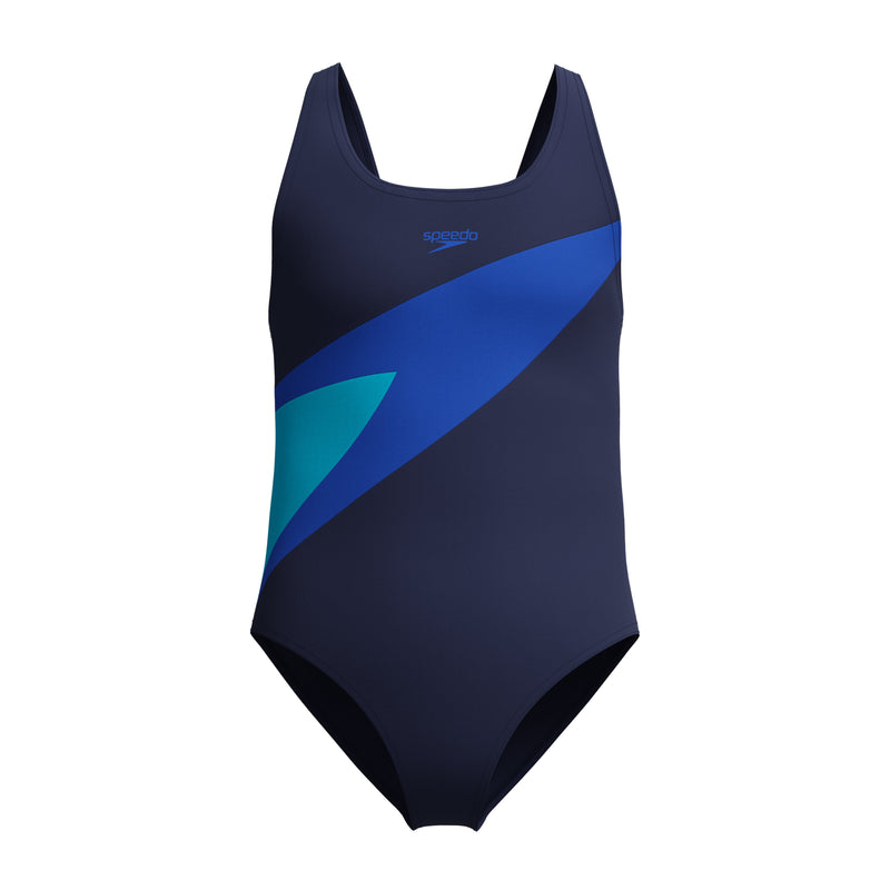 Load image into Gallery viewer, Speedo Junior Girls Hyperboom Splice One Piece
