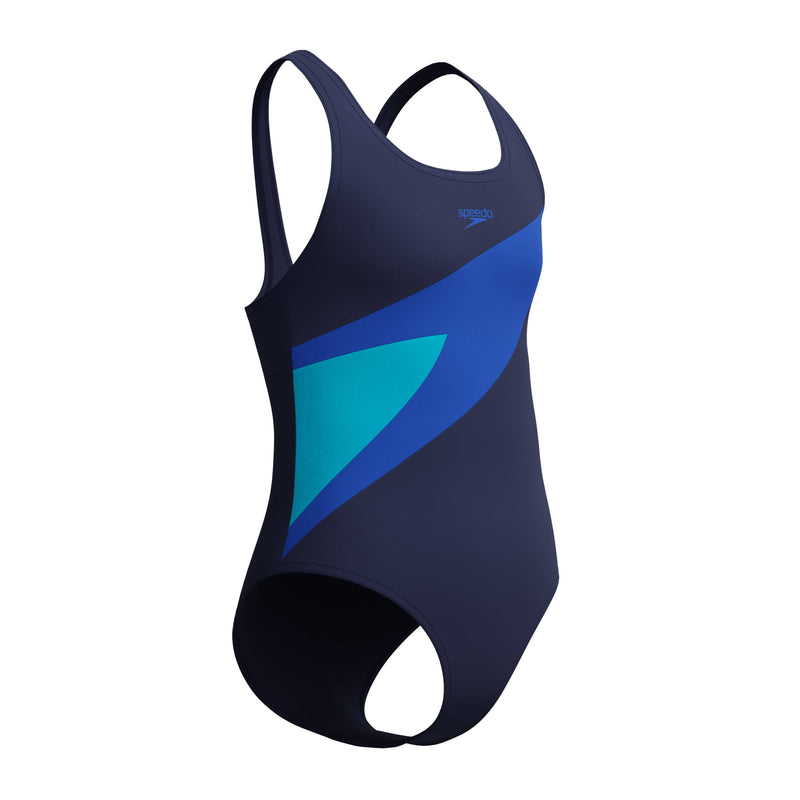 Load image into Gallery viewer, Speedo Junior Girls Hyperboom Splice One Piece
