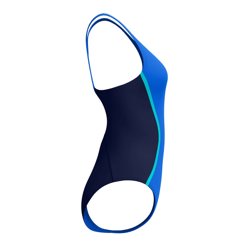 Load image into Gallery viewer, Speedo Womens Solid Splice Medalist One Piece
