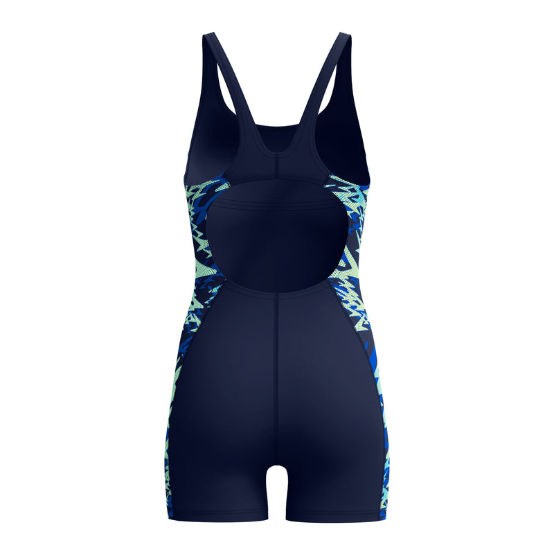 Load image into Gallery viewer, Speedo Womens Printed Splice Legsuit

