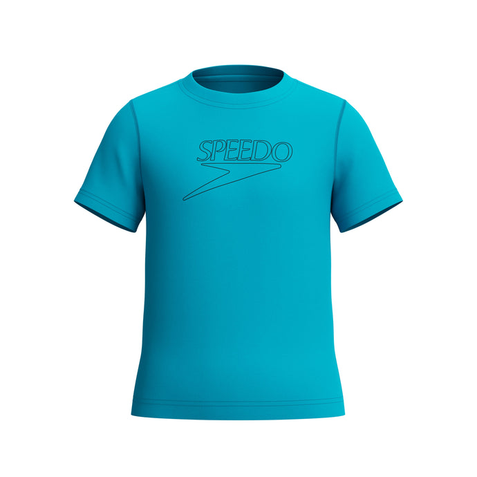 Speedo Junior Short Sleeve Classic Logo Rashguard