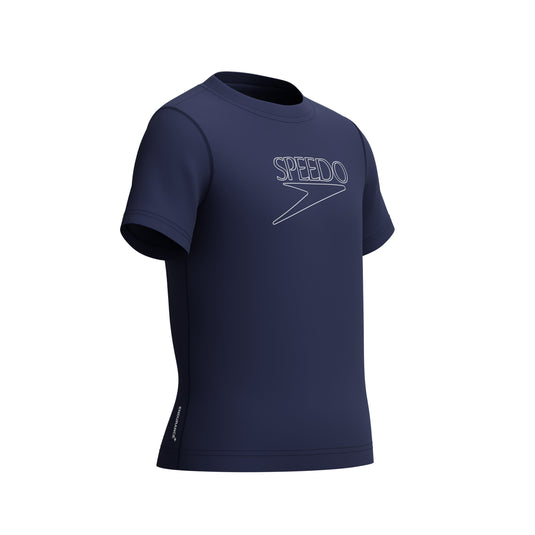 Speedo Junior Short Sleeve Classic Logo Rashguard