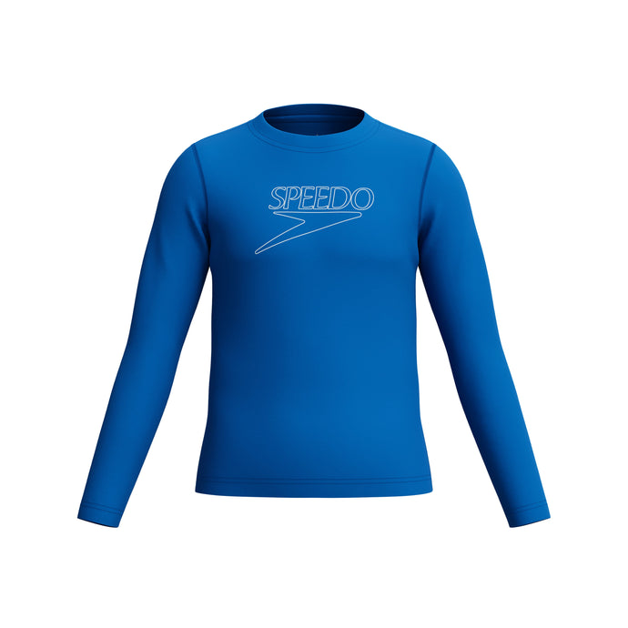 Speedo Junior Long Sleeve Classic Logo Rashguard
