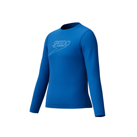 Speedo Junior Long Sleeve Classic Logo Rashguard