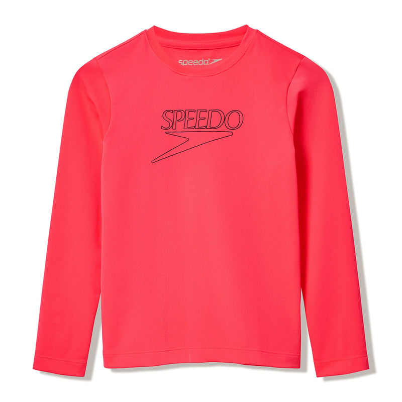 Load image into Gallery viewer, Speedo Junior Long Sleeve Classic Logo Rashguard
