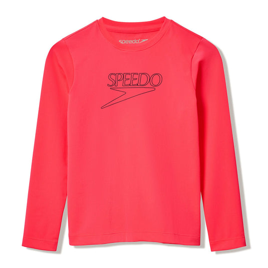Speedo Junior Long Sleeve Classic Logo Rashguard