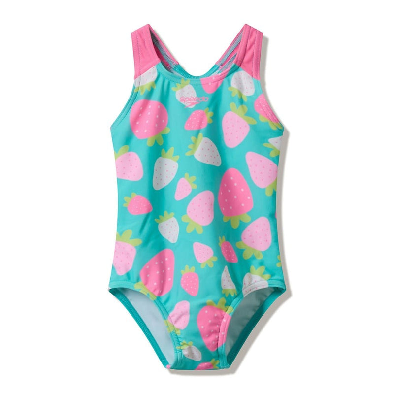 Load image into Gallery viewer, Speedo Toddler Girls Print One Piece - Aqua Breeze
