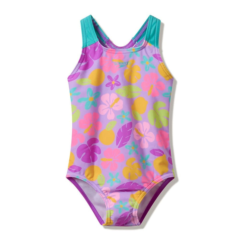 Load image into Gallery viewer, Speedo Toddler Girls Print One Piece - Neon Jelly
