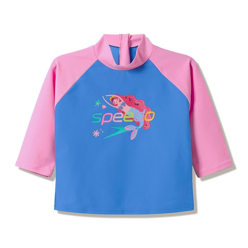 Load image into Gallery viewer, Speedo Toddler Girls Print Long Sleeve Rash Guard
