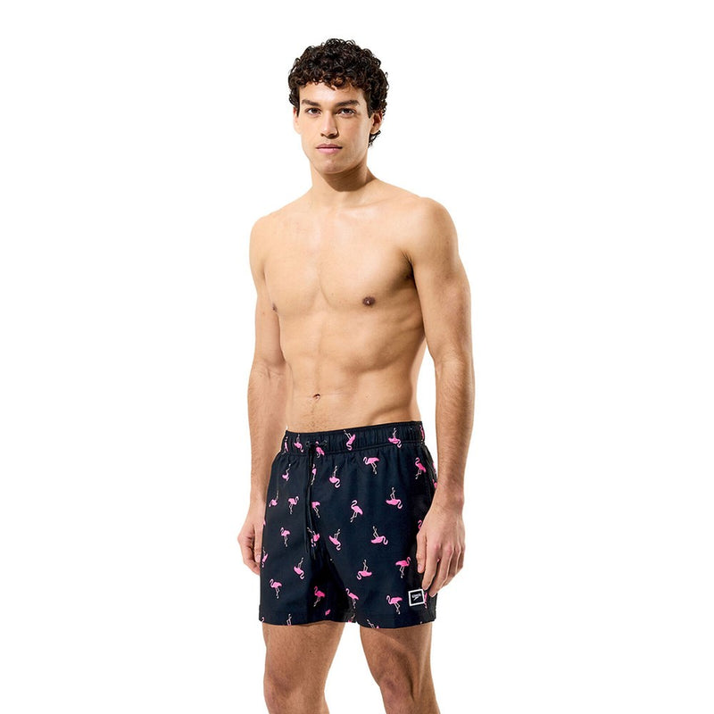 Load image into Gallery viewer, Speedo Mens Redondo Edge Flamingo Print Volley 16"

