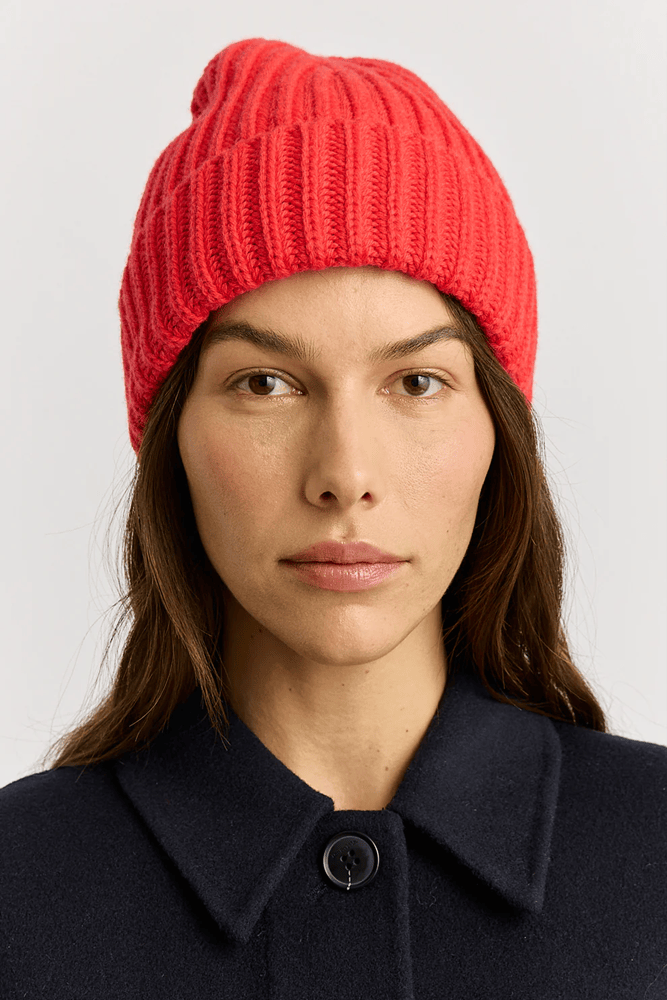 Load image into Gallery viewer, Toorallie Womens Chunky Wool Beanie - Poppy
