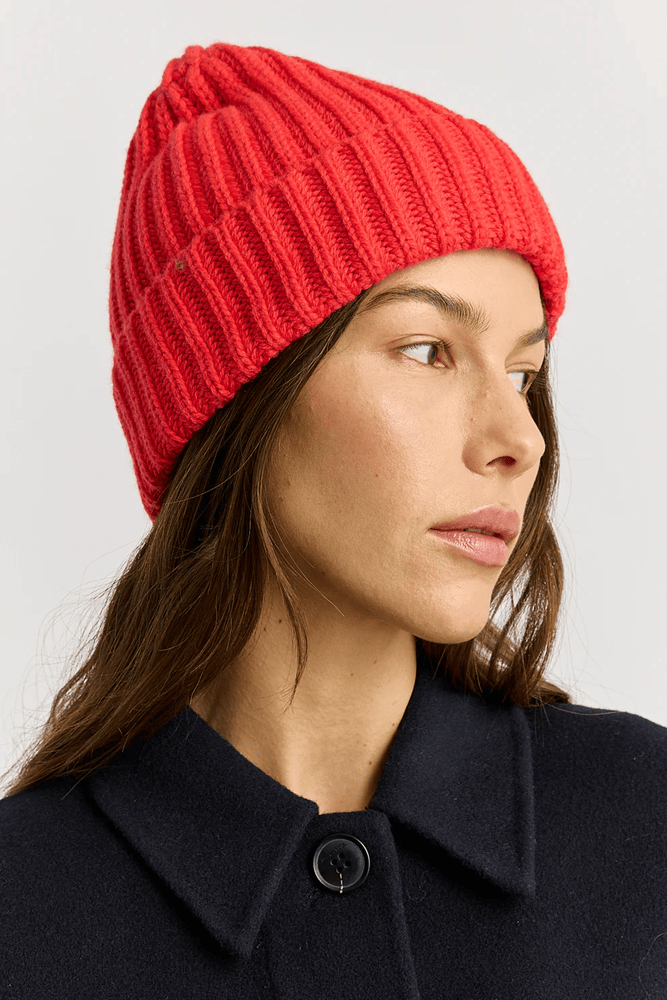 Load image into Gallery viewer, Toorallie Womens Chunky Wool Beanie - Poppy
