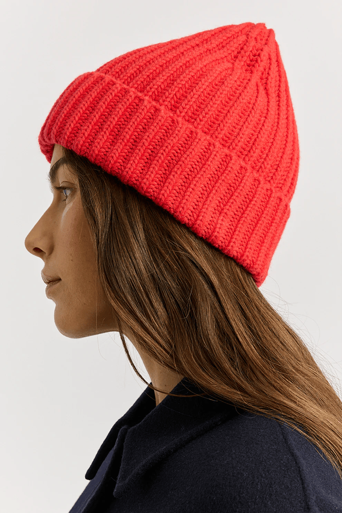 Load image into Gallery viewer, Toorallie Womens Chunky Wool Beanie - Poppy
