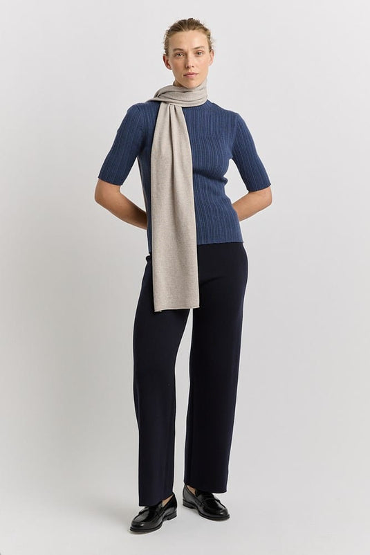 Toorallie Womens Extra Fine Merino Scarf - Light Oat