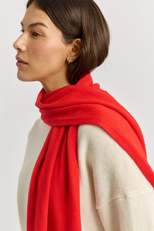 Toorallie Womens Extra Fine Merino Scarf - Poppy