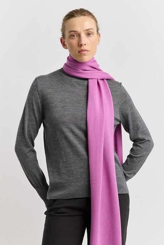 Toorallie Womens Extra Fine Merino Scarf - Ultraviolet