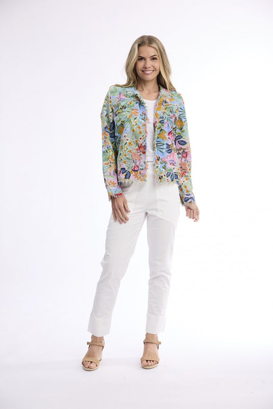 Orientique Womens Sur Mer Jacket Fringe