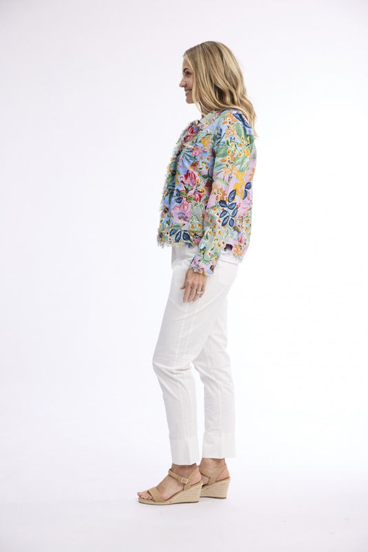 Orientique Womens Sur Mer Jacket Fringe