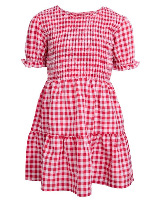 Eve Girls Elsa Gingham Shirred Dress (3-7)
