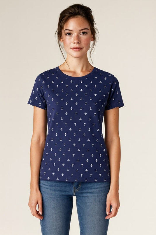 Evidencee Womens Anchor Print Shirt
