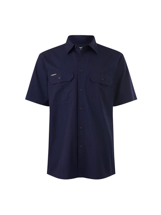 King Gee Mens Workcool Open Front Shirt Long Sleeve