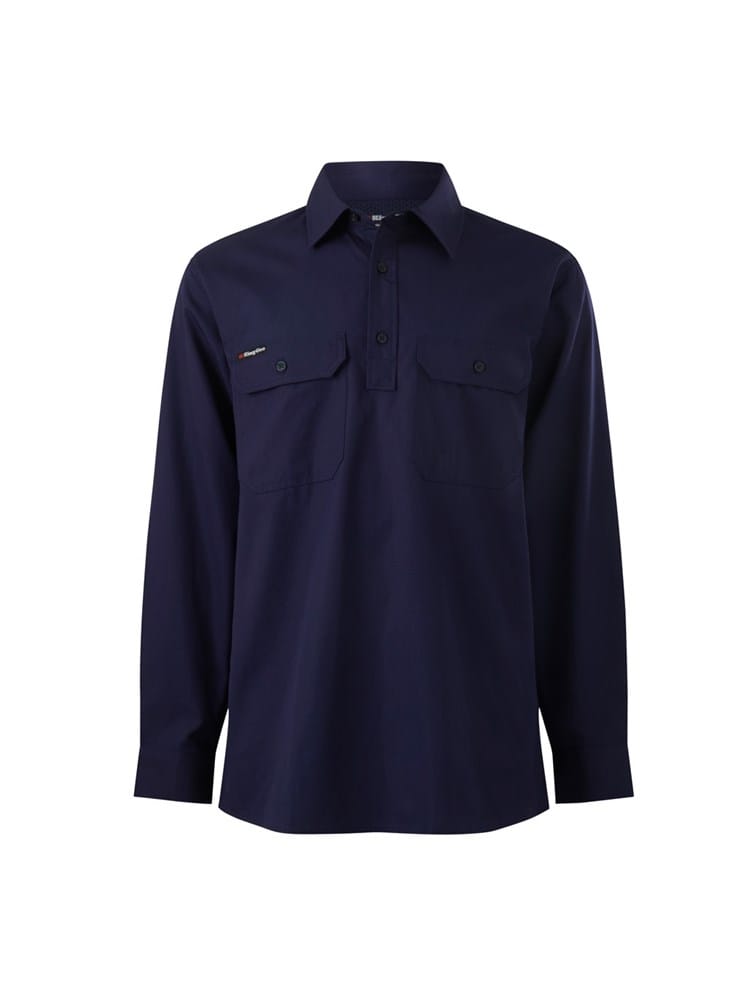 Load image into Gallery viewer, King Gee Mens Workcool Closed Front Shirt Long Sleeve
