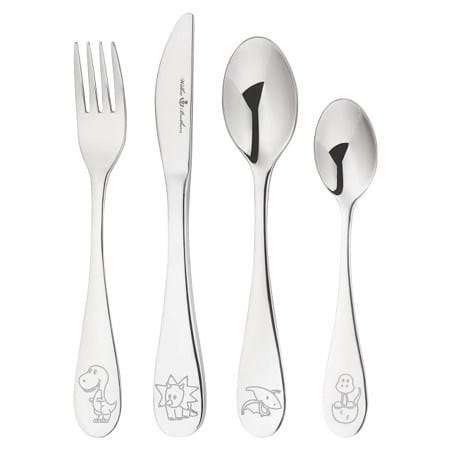 Load image into Gallery viewer, Wilkie Brothers 4 Piece Children's Cutlery Set - Dinosaur

