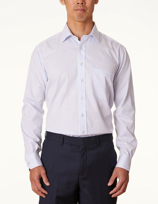 Abelard Mens Alassio Stripe Classic Fit Shirt