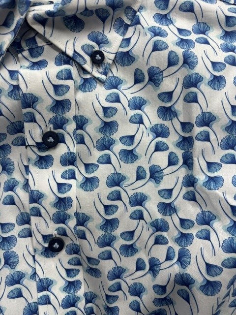 Load image into Gallery viewer, Abelard Mens Printed Cotton Long Sleeve Shirt
