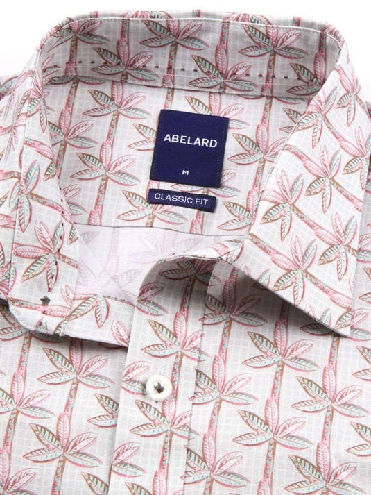 Abelard Mens Date Palm Stretch Print Classic Fit Shirt