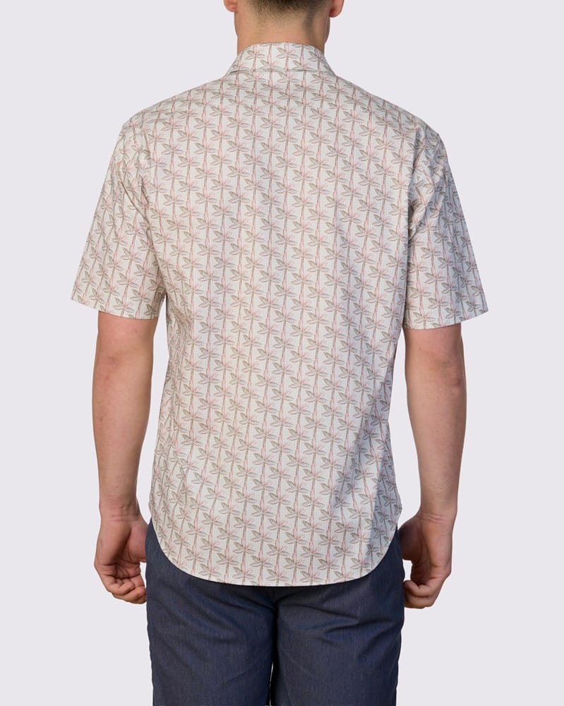 Load image into Gallery viewer, Abelard Mens Date Palm Stretch Print Classic Fit Shirt
