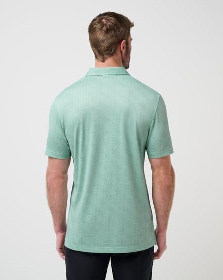 Travis Mathew Mens Acropolis Polo - Moonbeam
