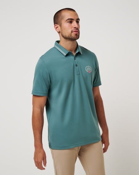 Load image into Gallery viewer, Travis Mathew Mens Patron Parade Polo - Silver Pine
