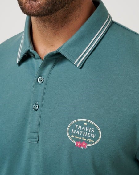Load image into Gallery viewer, Travis Mathew Mens Patron Parade Polo - Silver Pine
