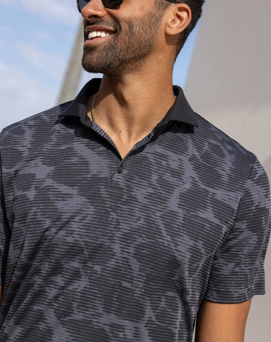 Travis Mathew Mens Study Abroad Polo - Black