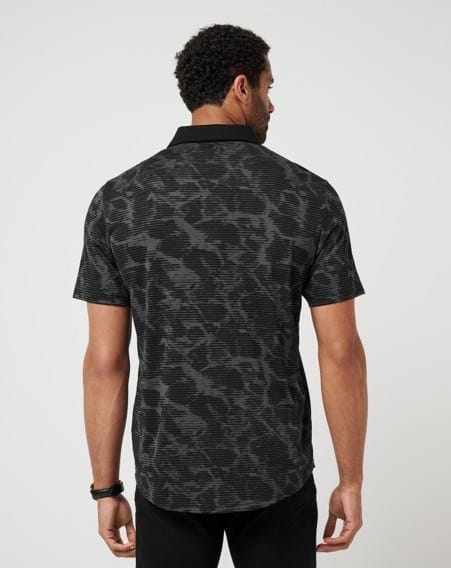 Travis Mathew Mens Study Abroad Polo - Black