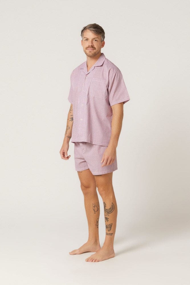 Load image into Gallery viewer, Contare Lynx Summer Short Sleeve Pyjama Set - Red
